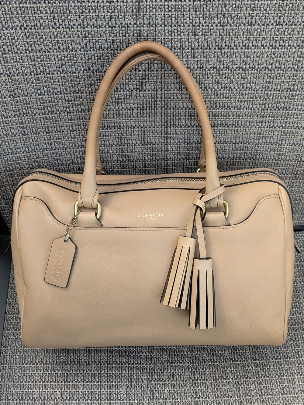 Coach Legacy Haley Satchel Camel (23574) EUC
